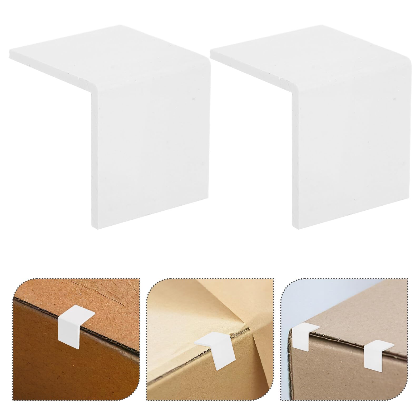 Healeved 500pièces Protections Angles pour Emballage Expédition Protections Angles pour Boîtes Carton pour Colis pour Expédition Articles Fragiles