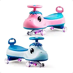 Carrinho Rolimã Super Car Dino Azul Infantil Com Led e Som Suporta 100kg Gira 360º Menino Andador Infantil Passeio