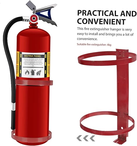 Miniatura 5 de Angoily Extintor de incendios pequeño, 2 piezas, soporte de montaje para extintor de incendios, soporte para extintor de incendios, colgador para el
