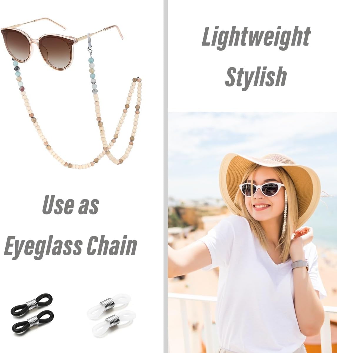 SAM & LORI Lanyards for Id Badges for Women Cute Teacher Lanyard Cruise Lanyard for Ship Cards Beaded Teacher Lanyards for Id Badges and Keys Neck Lanyard Beaded Keychain Lanyard Personalized String - Image 5