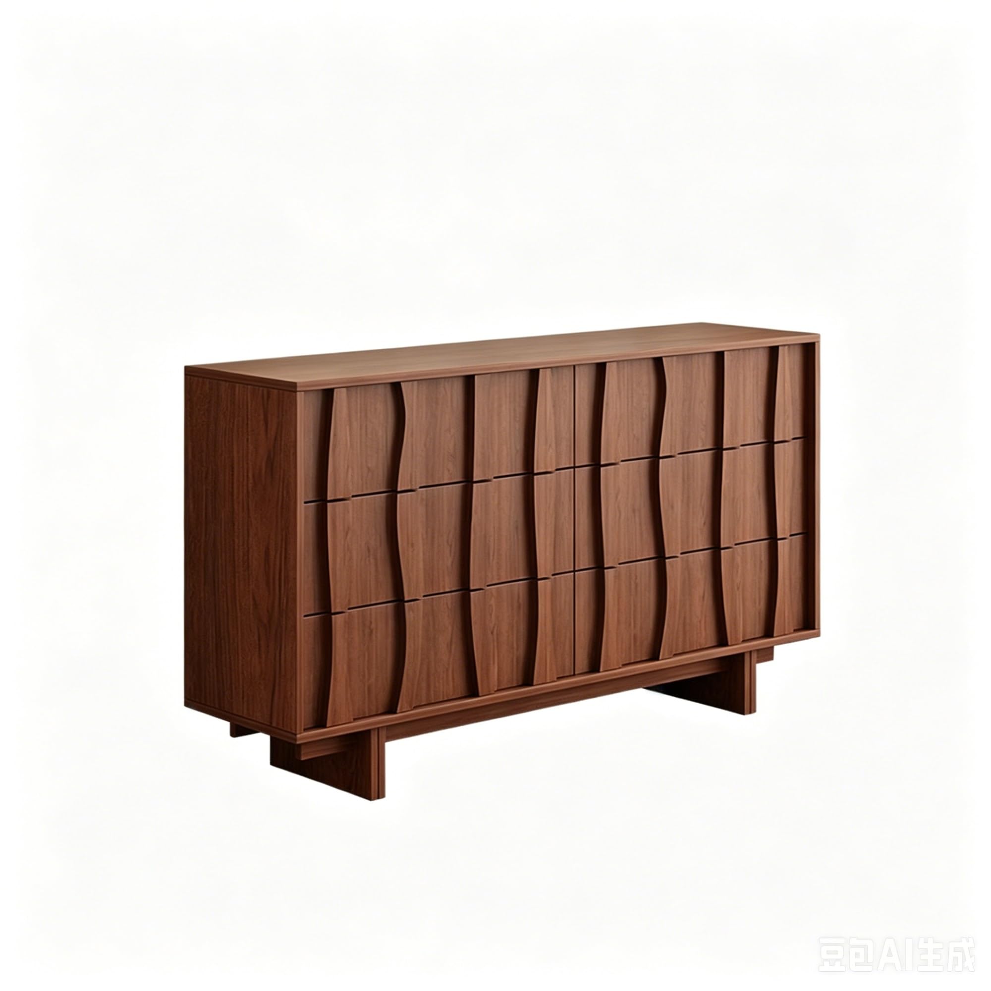 Dh2yjnbf3 Bedroom Retro Chest Of Drawers Double Row With 6 Drawer Dresser Bedroom Storage Organizer Unit Storage Organizer(Natural)