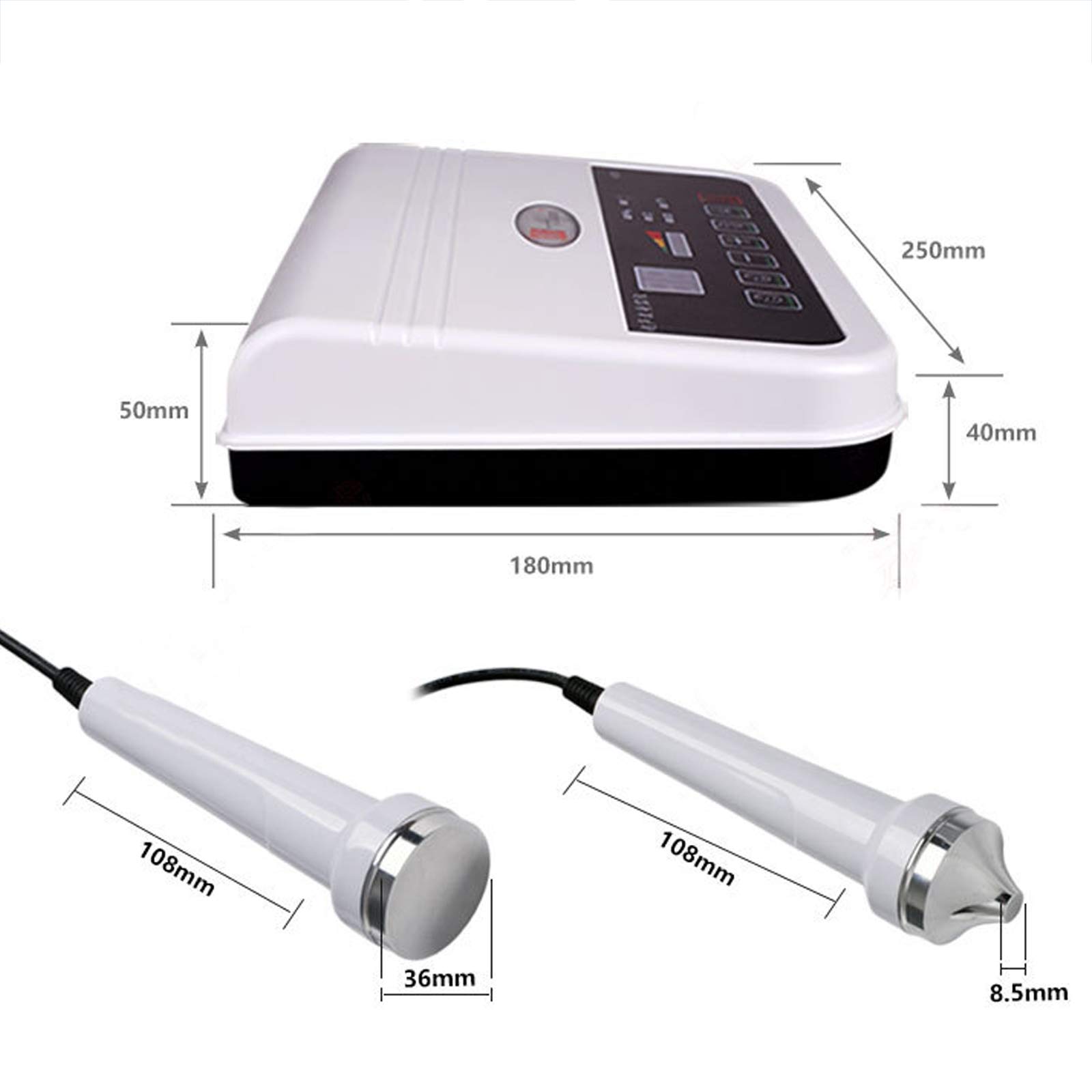 Ultraschall Gesicht Körper Massage Gerät Anti-Aging Antifalten 22W 6 Modi 220V