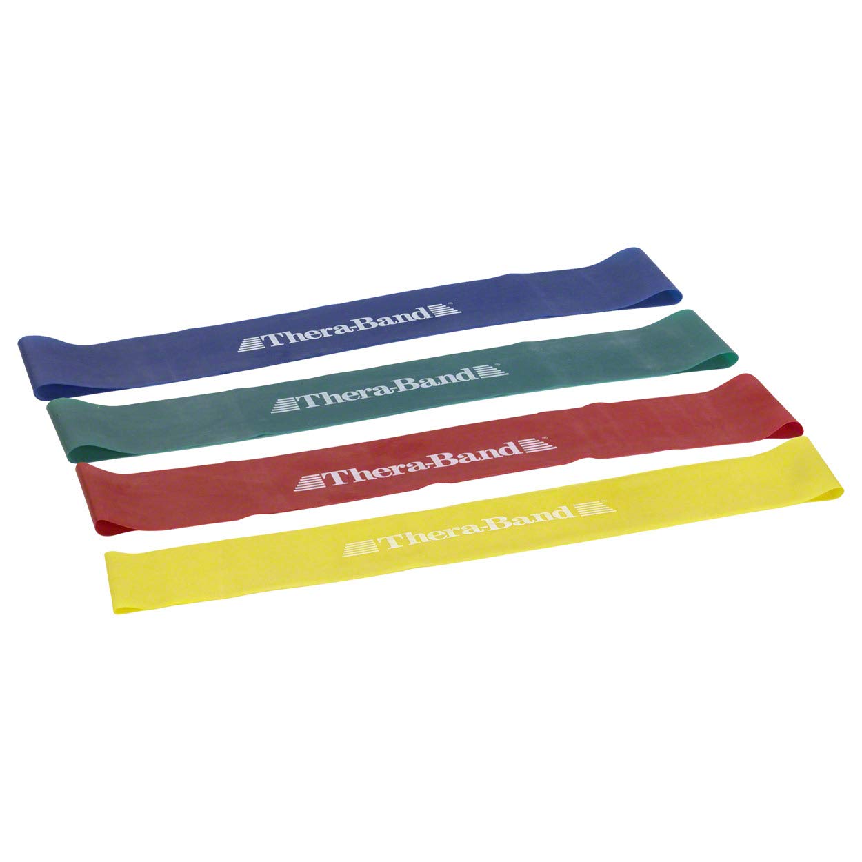 Sport-Tec Thera-Band Loop 4er Set, ø 29 cm, 7,6x45,5 cm, je 1x gelb, rot, grün, blau