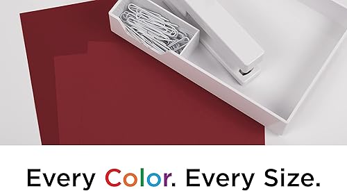 Miniatura 7 de Papel JAM Paper, medidas 8 12 x 11, base de 28 libras, Rojo oscuro