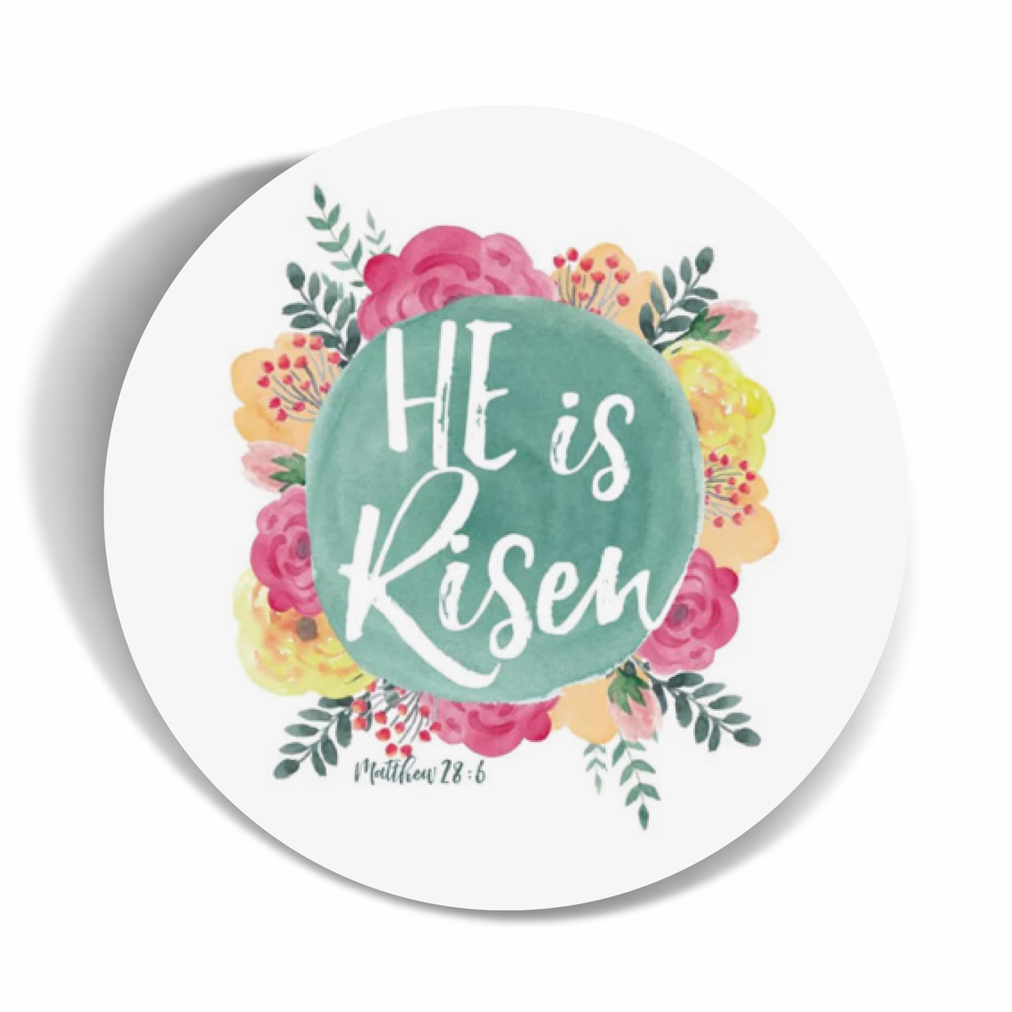 Pack of 450 He is Risen Easter Paper Labels, 37mm Self-Adhesive Stickers, Multipack Stationery Craft Decorative Labels