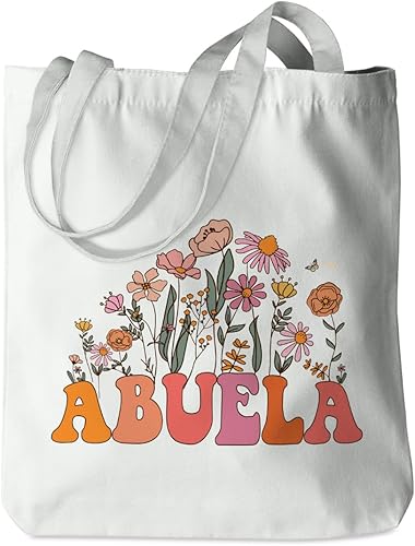 Regalos para abuela, bolsa de mano de cumpleaños, día de la madre, regalos de jubilación para mujeres, mamá, nana mimi, bolsa de hombro reutilizable