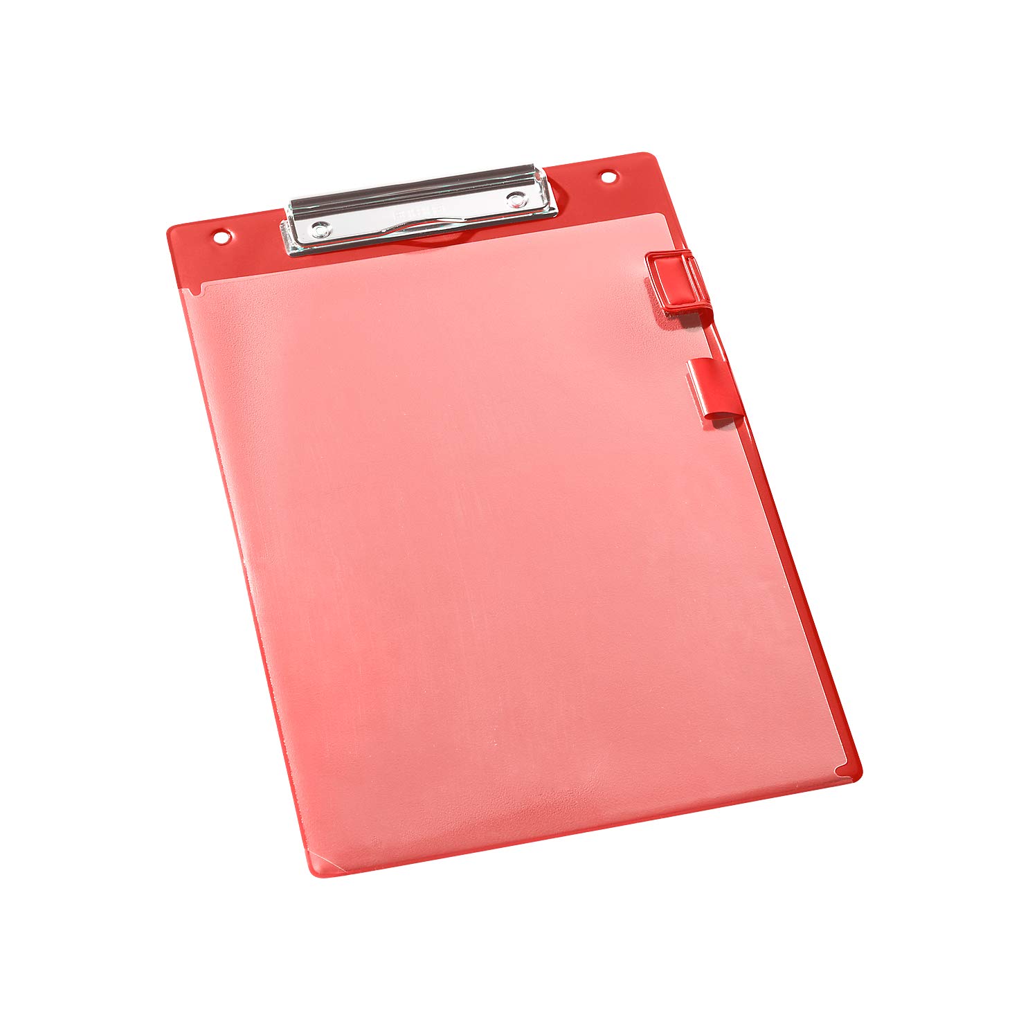 EICHNER Cartellina portadocumenti formato A4, in plastica, con tasca trasparente, colore: rosso