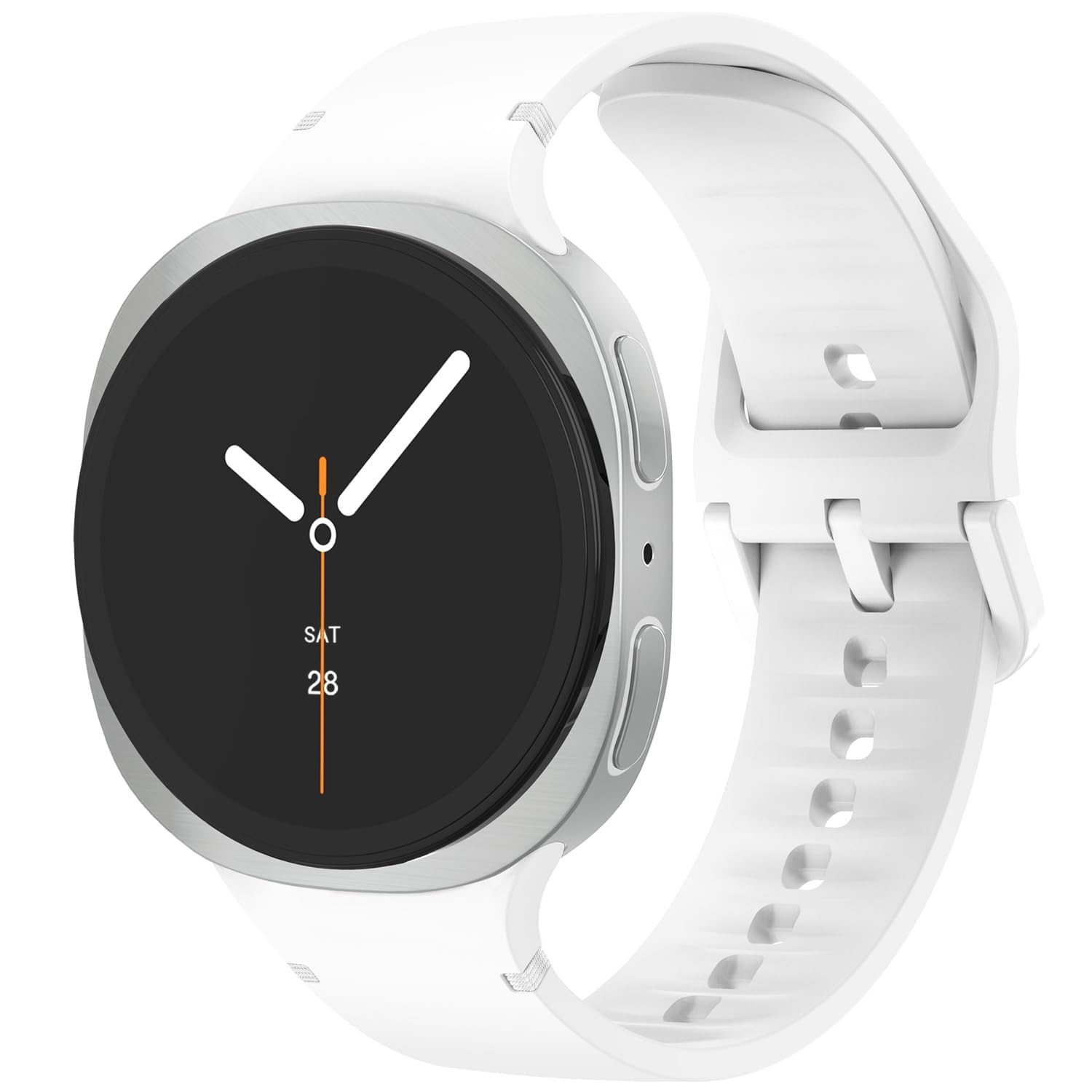 VEMIGON Sport Band Compatible with Samsung Galaxy Watch 8/8 Classic, No Gap One Click Soft Silicone Replacement Strap for Galaxy Watch 8 40mm 44mm/8 Classic 46mm-image-30