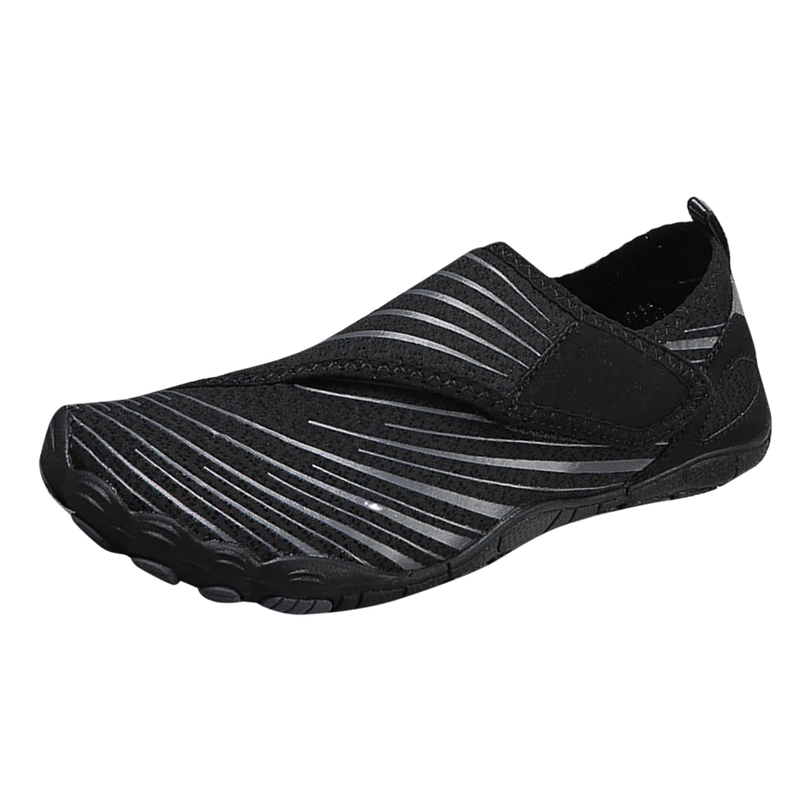 Water Shoes for Men and Women Swim Beach Barefoot Shoes Quick Drying Outdoor Wading Shoe for Pool Diving Boating (Black, 10)