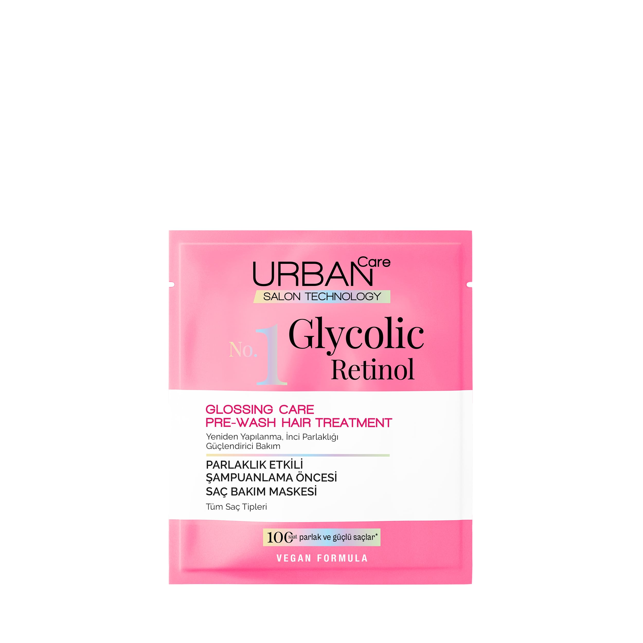 URBAN Care Glycolic Retinol Parlaklık Etkili Duş Öncesi Saç Bakım Maskesi-50ml-Gloss