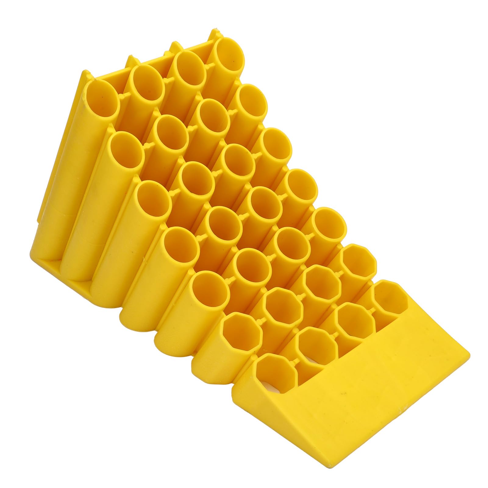 Generic 1-3 Tonowy Klin Pod Koło o Dużej Wytrzymałości Antypoślizgowy do Samochodu RV Ciężarówka ATV, Stabilny Blok Zatrzymujący oponę do Parkowania na Kempingu, 17,32x7,87x19,69 Cala