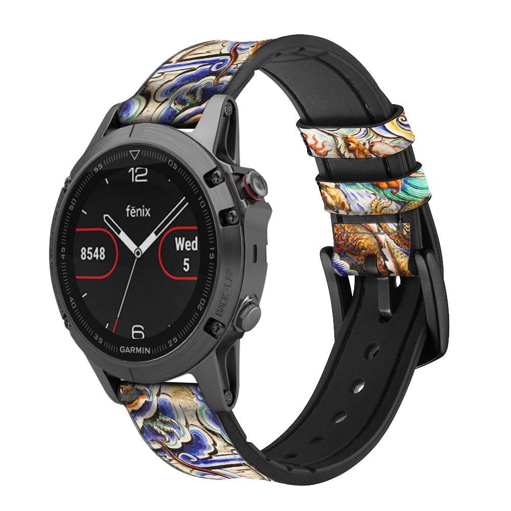 Innovedesire Traditional Chinese Dragon Art Cinturino in Pelle e Silicone  Smartwatch per Garmin Vivoactive 4 Taglia (22mm) : Amazon.it: Elettronica