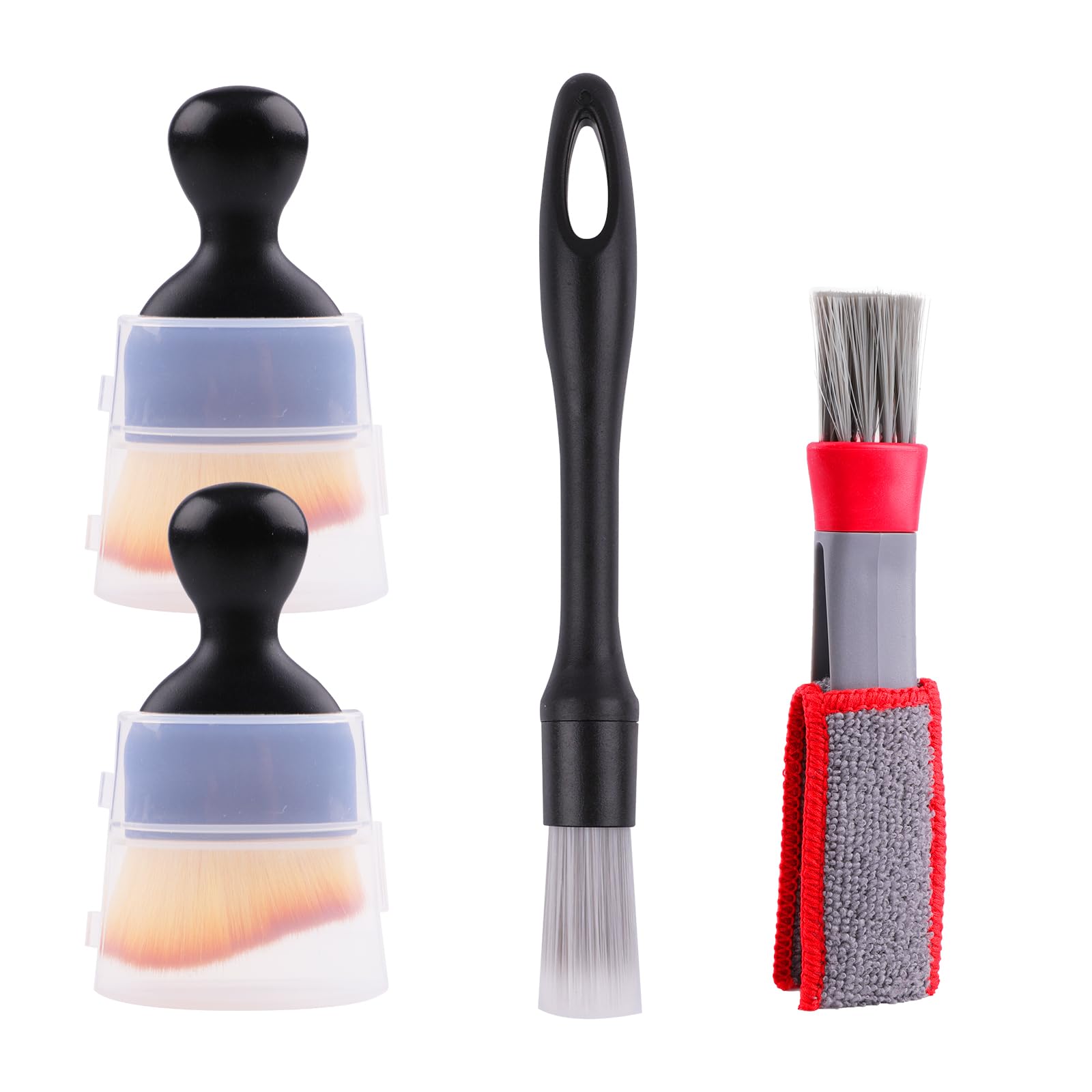 Auto Reinigungsbürsten Set, 4 Stück Auto Detailingbürste, Auto Reinigungspinsel, Weiche Staubpinsel, Auto Innenraum Pinsel, Auto Innere Reinigungswerkzeuge für Auto Air Outlet Gap Armaturenbrett