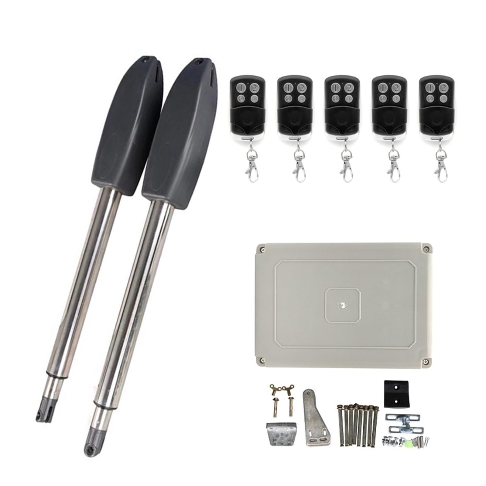 400KG Automatic Electric Swing Gate Opener Kit Pull Arm Drive Swing Door Operator Motor Actuator Multi Remote Control Optional Residential, Commercial(5 Remote)