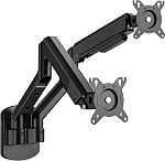 ARES WING Single Monitor Wall Mount for 17-40 Inch Ultrawide Screens, Heavy Duty Monitor Arm Up to 26.5 lbs, Fully Adjustable Wall Mount, VESA 75x75/100x100 Compatible, Black