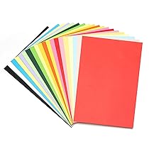 Carehabi Cartoncini Colorati A4, 20 Colori 180 g, m² Fogli di Carta Colorata, per Fotocopiatrici, Lavoretti Bambini, Fare Bricolage,Decorazione Artigianale (80 fogli)