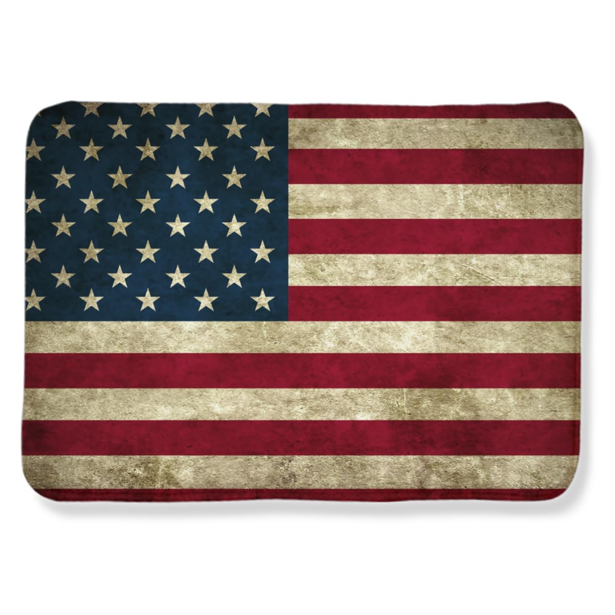 Amazon｜アメリカ国旗柄 レトロ 星条旗 カーペット 203cm×148cm 絨毯 