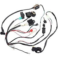Vista 6 de Electric Start Engine Wiring Harness Coil CDI Solenoid Relay for50cc 70cc 110cc 125cc 4 Stroke ATV Pit Quad Dirt Bike Go Kart Scooter Buggy