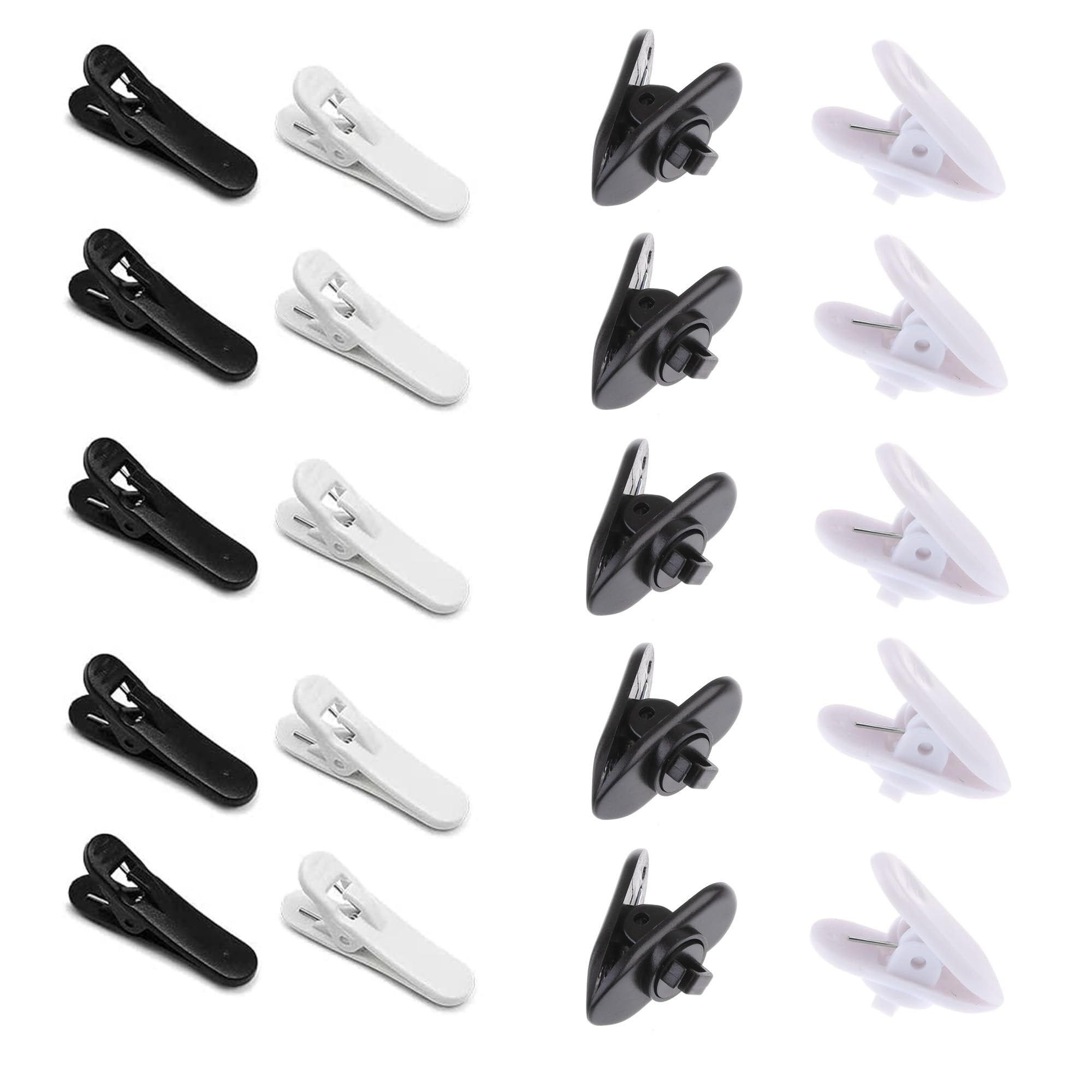 Clip Per Cavo Auricolare 12 Pezzi - Rotazione 360°, Nero, Anti-groviglio - Foto 8