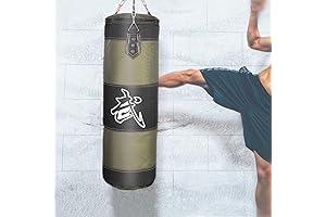 Hanging Boxing Bag, Fitness Sandbags, Empty Punching Bag, Hanging Kick Sandbag for...