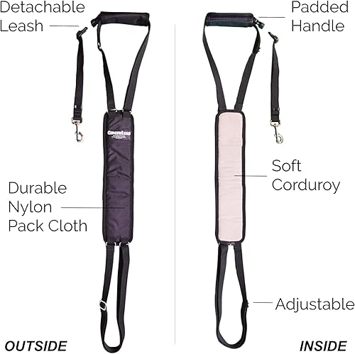 Miniatura 4 de GINGERLEAD Arnés de soporte para eslinga de perro, SM hembra se ajusta a mascotas de tamaño pequeño a mediano o perros de pecho más ancho como