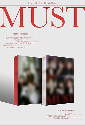 Vista 3 de JYP Ent 2PM - Must (Vol.7) Álbum (versión oscura)