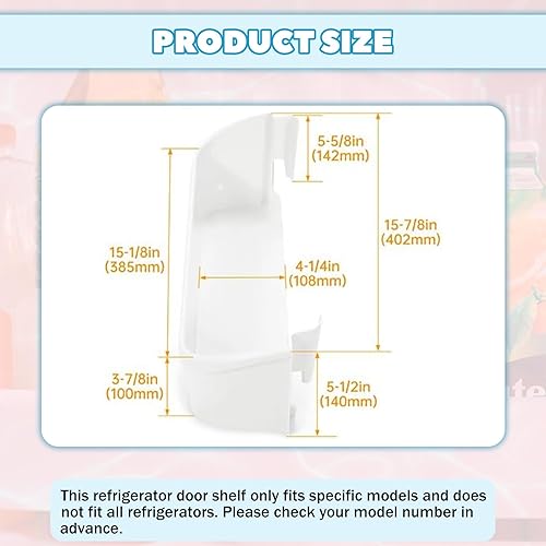 Miniatura 6 de Kojem 240363701 AP2116105 - Contenedor de repuesto para puerta de refrigerador, compatible con Frigidaire Refrigerador Reemplazo para 240363707