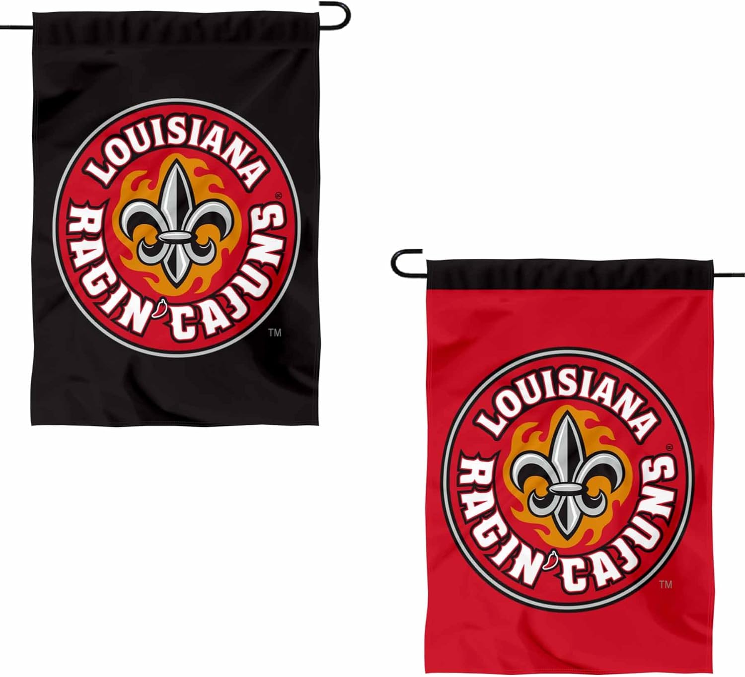 Louisiana Lafayette Ragin Cajuns Dual Logo Garden Banner Flag