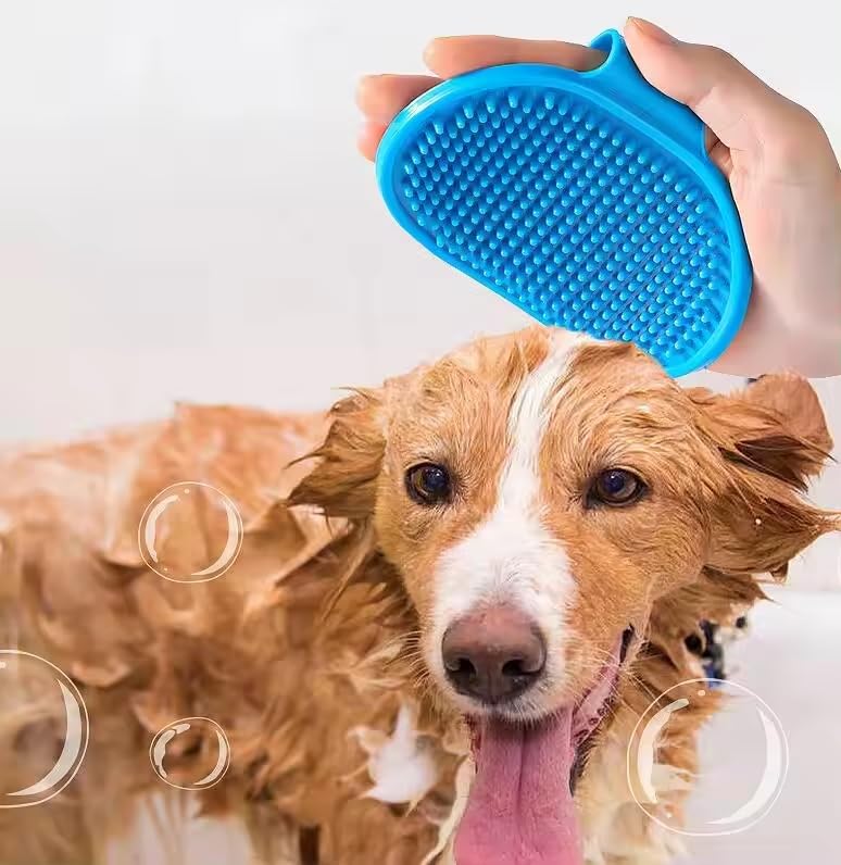 PETS EMPIRE Silicone Scalp Massager Shampoo Brush – Soft Bristle Hair & Head Scrubber for Dandruff Removal, Deep Cleansing, Hair Growth Stimulation – Ergonomic Non-Slip Design (Pink) 1