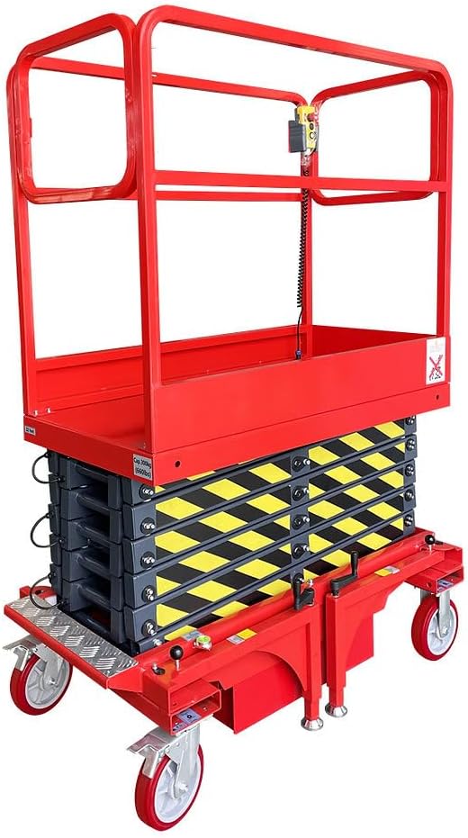 22 FEET MAX Lift Electric Scissor Lift Man Lift 660 lb Cap.