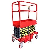 Pake Handling Tools 22 FEET MAX Lift Electric Scissor Lift Man Lift 660 lb Cap.