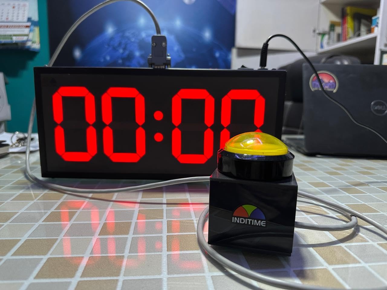 Game Timer with 10 Seconds–Milliseconds Challenge Mode | 4-Digit 4-Inch Super Bright LED Display | Wired 3-Button Remote (Start/Stop/Reset) | Indoor Sports & Training (White)-picture-31