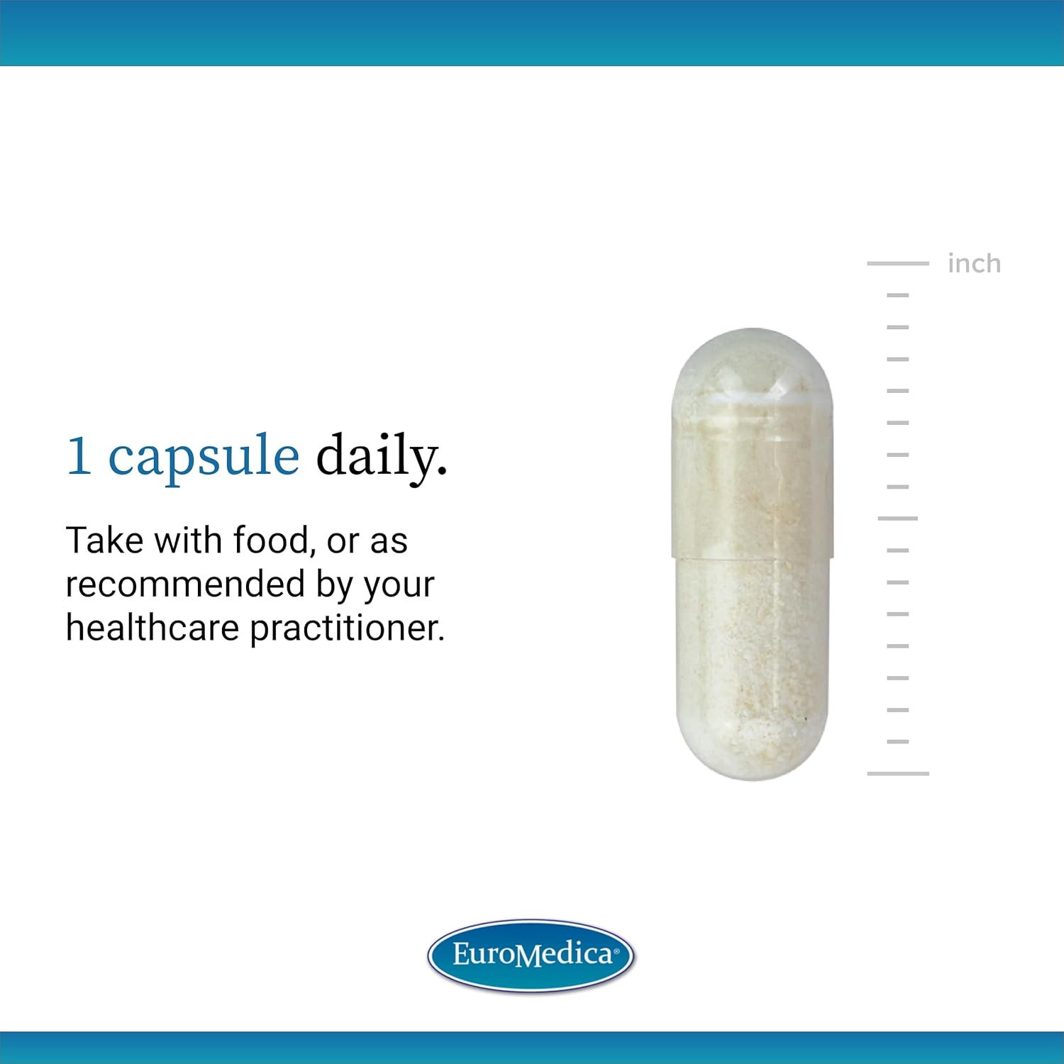 EuroMedica FloraSure Probiotic - Digestion Supplement to Aid Against Occasional Bloating & Support Gas Relief - Gut Health Support Supplement with Bifidobacterium Bifidum - 30 Capsules