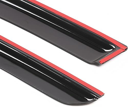 Miniatura 8 de Visera de ventana compatible con Honda Accord 2Dr 2013-2017, acrílico teñido de humo, 2 unidades, protector de sombra de lluvia solar, deflector de