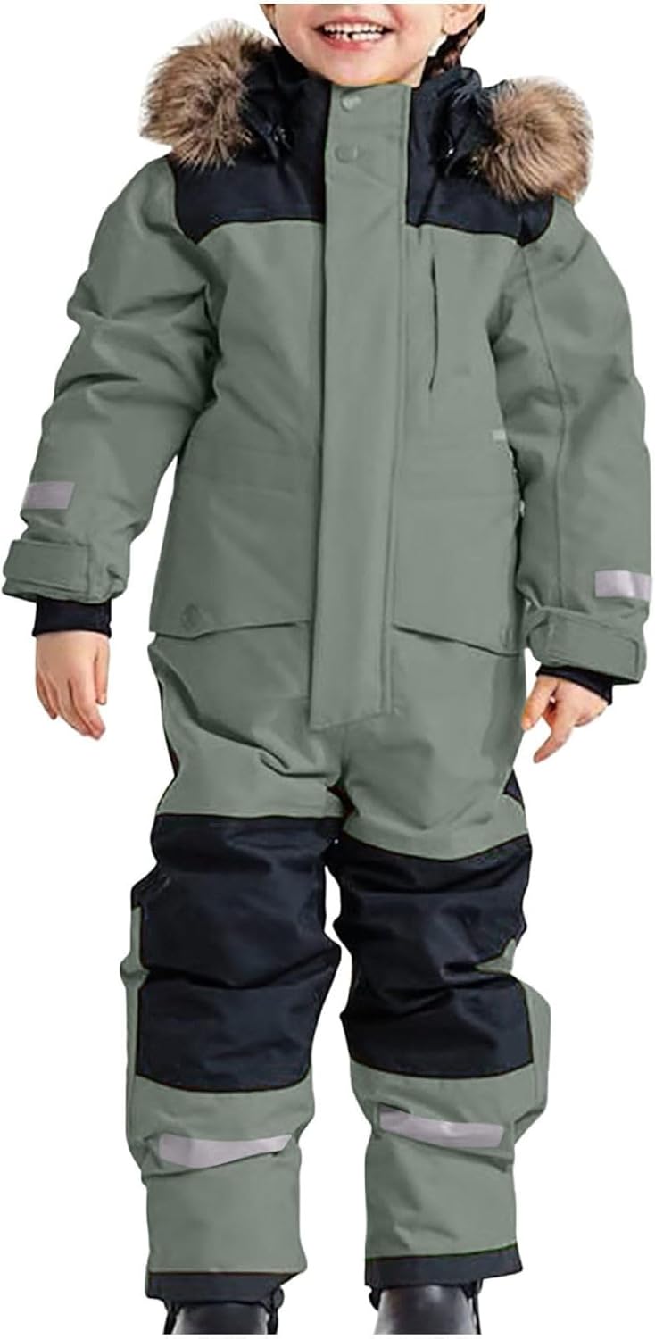 Kids Snow Suit Snowsuit for Girls Boys Waterproof Windproof Winter Outdoor Ski Snowboarding Suit