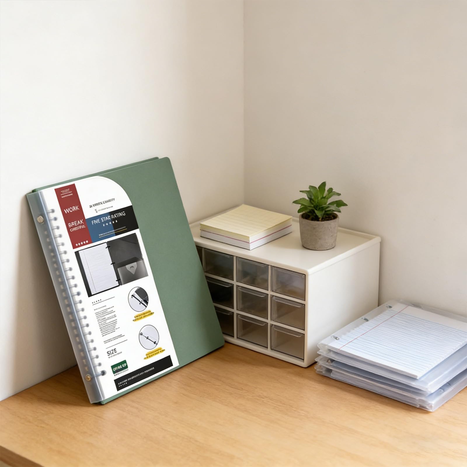 Raccoglitore in plastica pieghevole, design compatto per notebook, facile da trasportare, per spostamenti, viaggi e ufficio mobile, raccoglitore per cartelle ricarica per notebook