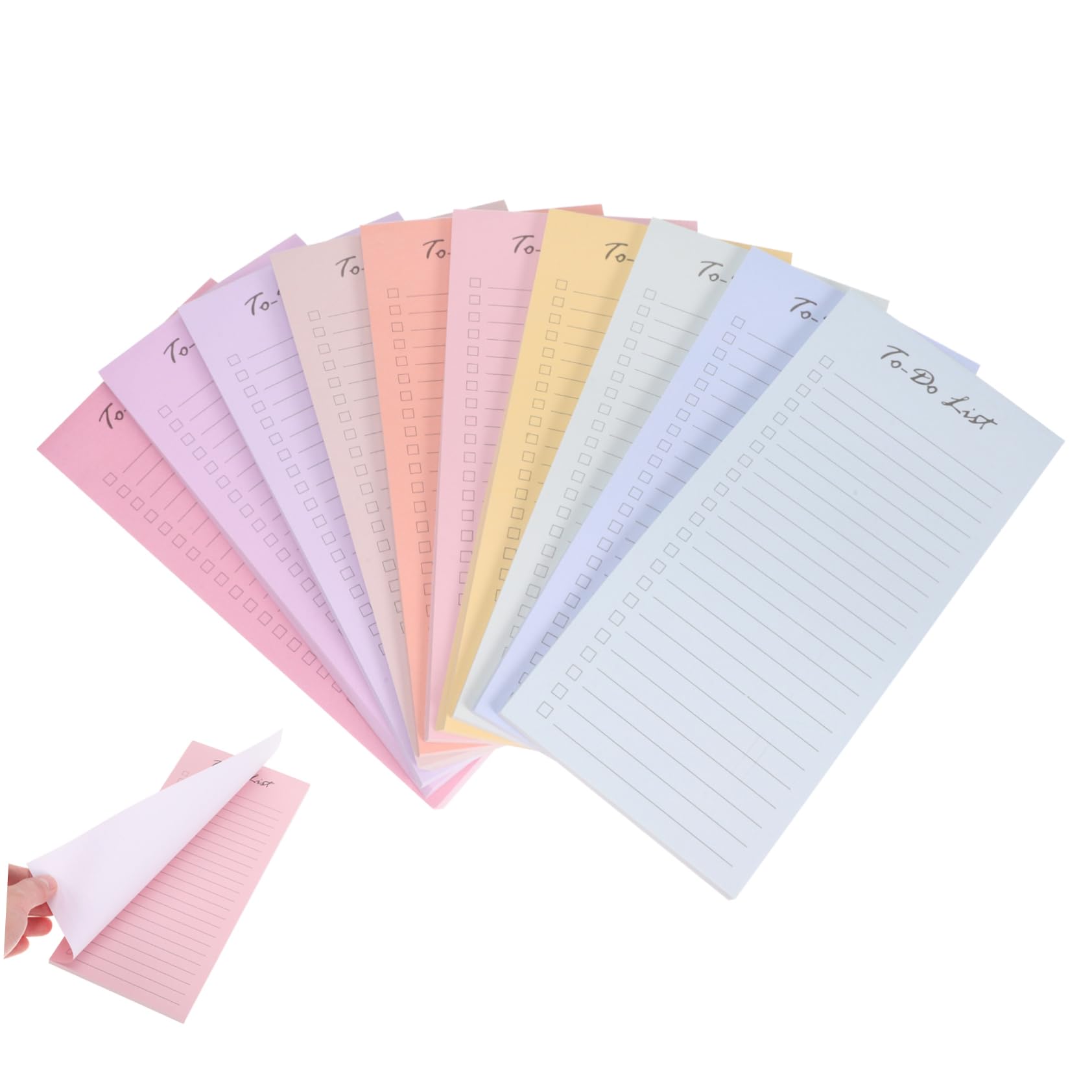 SHINEOFI Cuaderno Planificador Diario Notas Adhesivas de Papel, 10 Blocs 50 Páginas Cada Uno para Organizar Tareas y Sesiones de Brainstorming