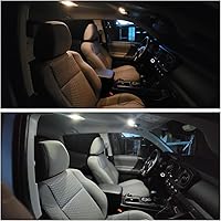Vista 5 de Kit de 7 bombillas LED blancas para interiores para Nissan Xterra 2000 2001 2002 2003 2004 luces de matrícula de domo de mapa, luces de placa