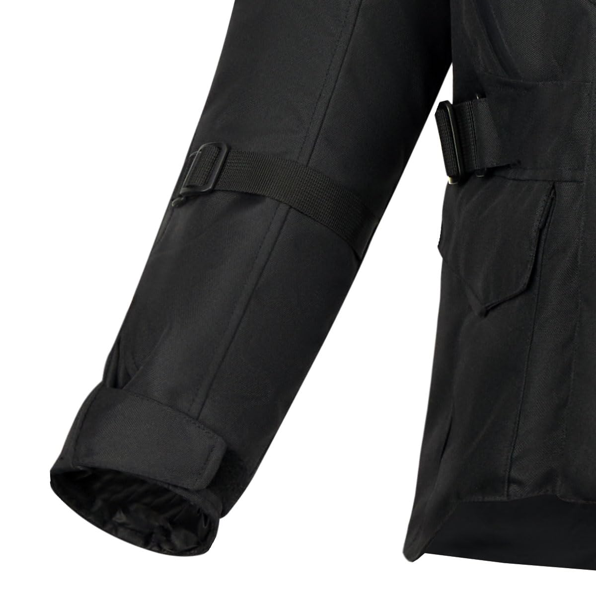 CURVE Chaqueta moto Boron Waterproof, Negra, Impermeable, Espaldera EVA, Protecciones hombros y codos Nivel 2, Adultos, Hombre, Mujer, todas las estaciones, clase A, CE