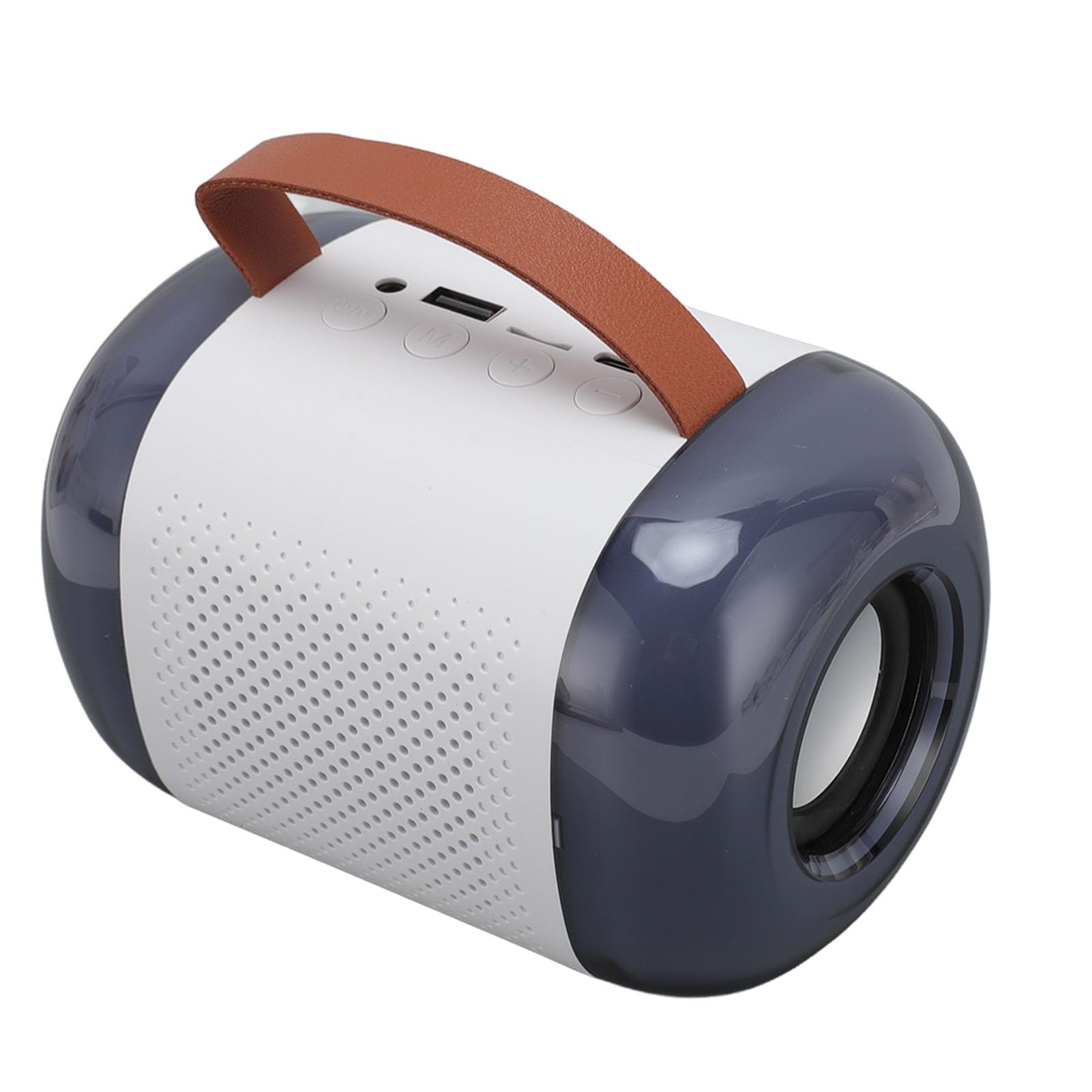 Macchina per Karaoke Portatile con Microfoni Altoparlante 5.3 Set KTV con Luce RGB per Bambini Adulti Festa in Famiglia Casa all'aperto Bianco (WHITE)