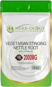 Herb-Ology Stinging Nettle Root, 60 Capsules, 2000mg 101 Extract
