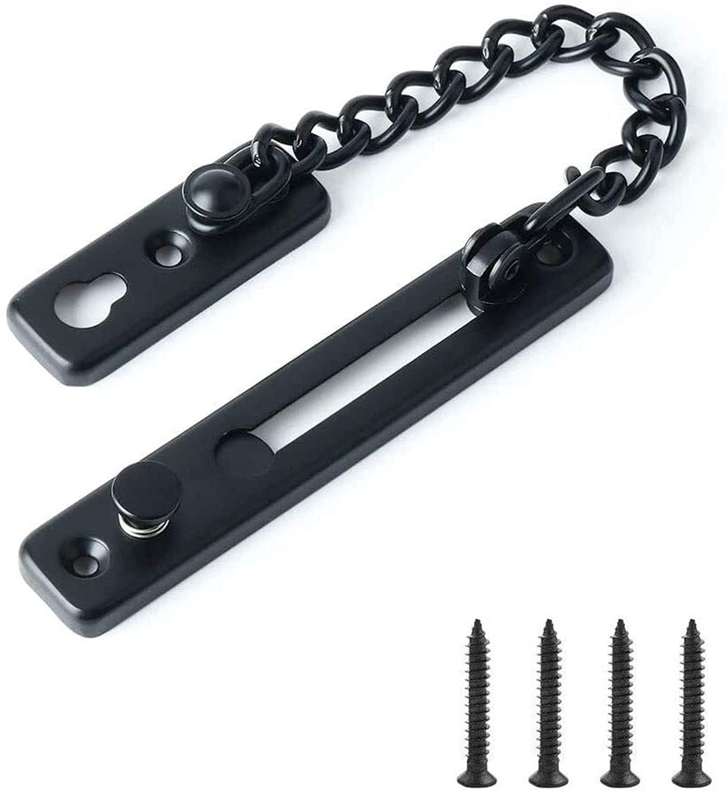 Pestillo y cadena de seguridad de puerta antirrobo para control de apertura en hogar