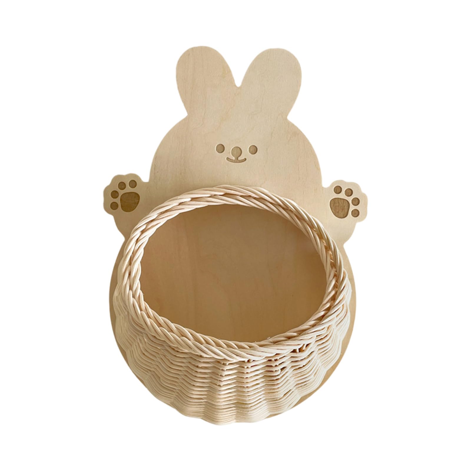 Buxuaaaa D Rattan Woven Animal Shape Wall Shelf Storage Basket For Isplaying Photos An Indoor Small Items Holder Ecorative Wall Shelves