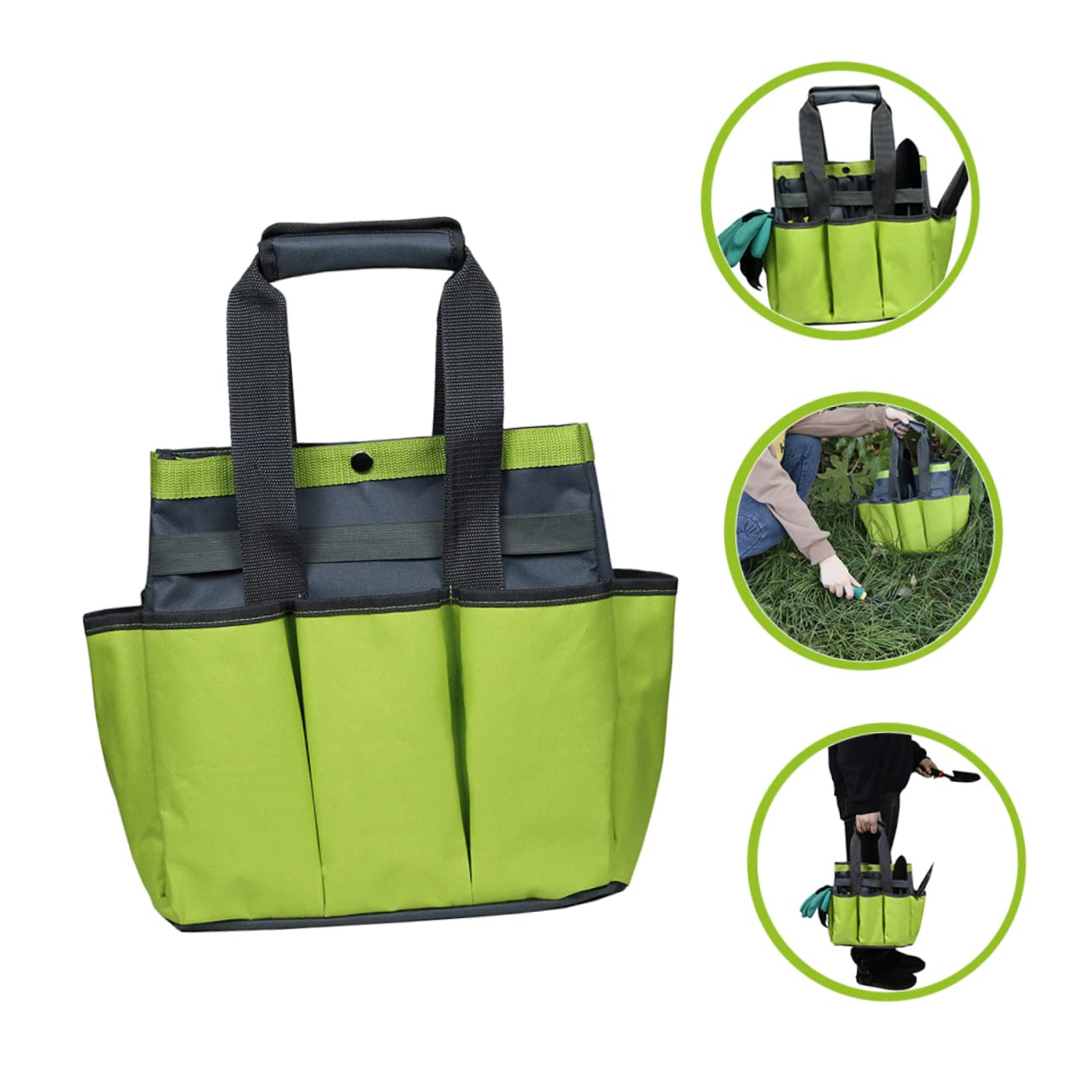 Homoyoyo Caja De Herramientas Bolsa De Jardín Bolsa De Jardinería Bolsos De Mujer Para El Trabajo Bolsos De Mano De Las Mujeres Múltiples Bolsillos Portaherramientas Tela Oxford Hombre