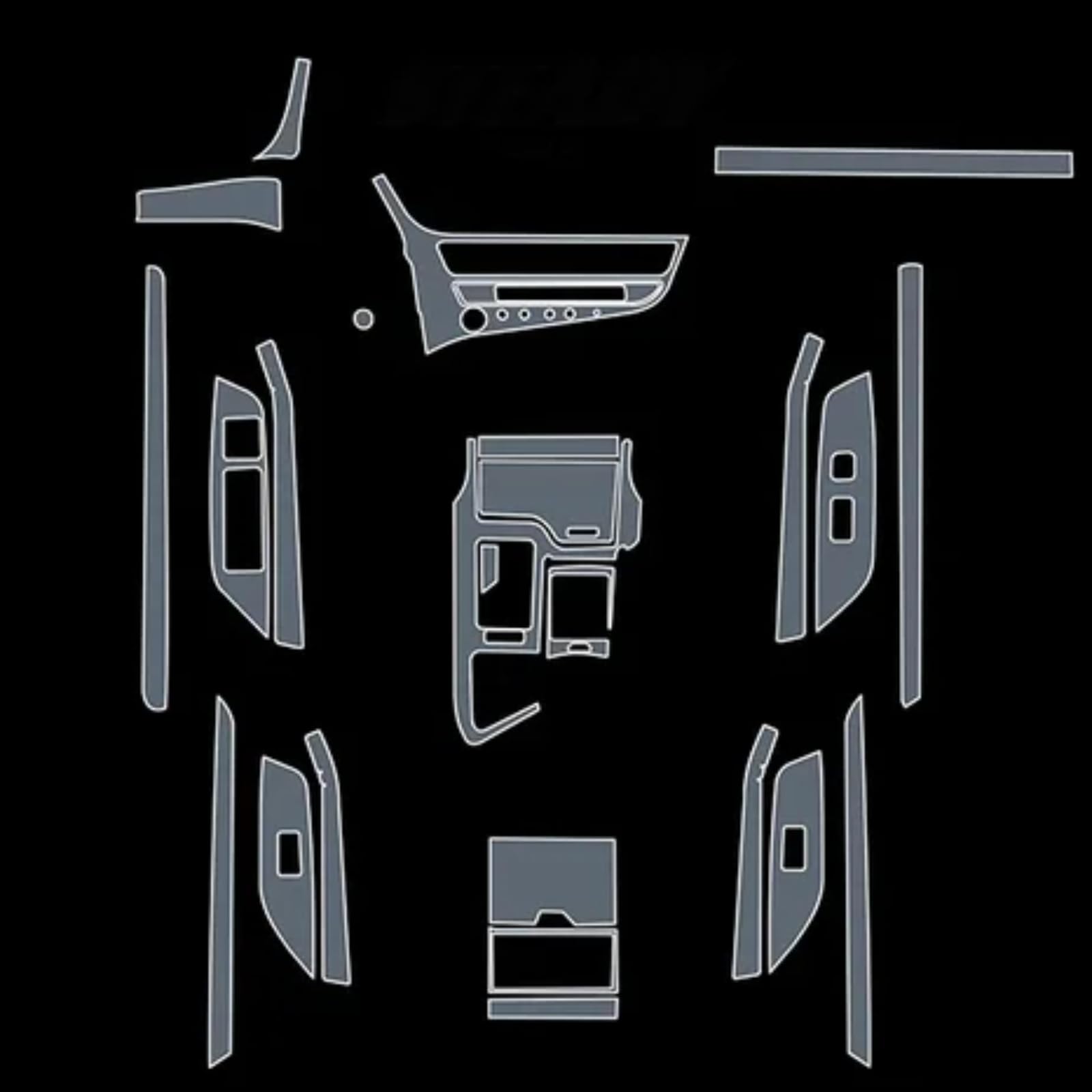 Film protection console Lexus ES 2022 TPU anti-rayures transparent