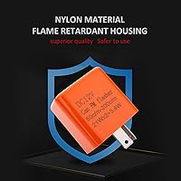 Vista 5 de Pack-4 Relé de intermitente electrónico LED ajustable de 12 V, relé intermitente electrónico de señal de giro de 2 pines, intermitentes electrónicos