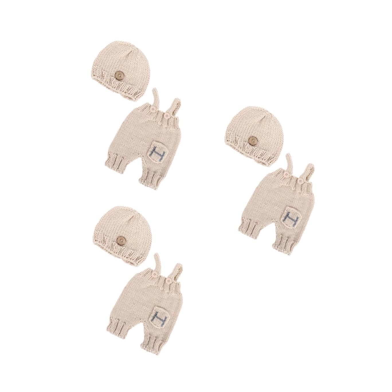Beavorty Accesorios Para Fotografía De Bebés Conjuntos De Punto Para Bebés Conjunto Navideño Para Bebé Gorro De Crochet Conjunto Para Recién Nacido Disfraz Para Sesión De Fotos De