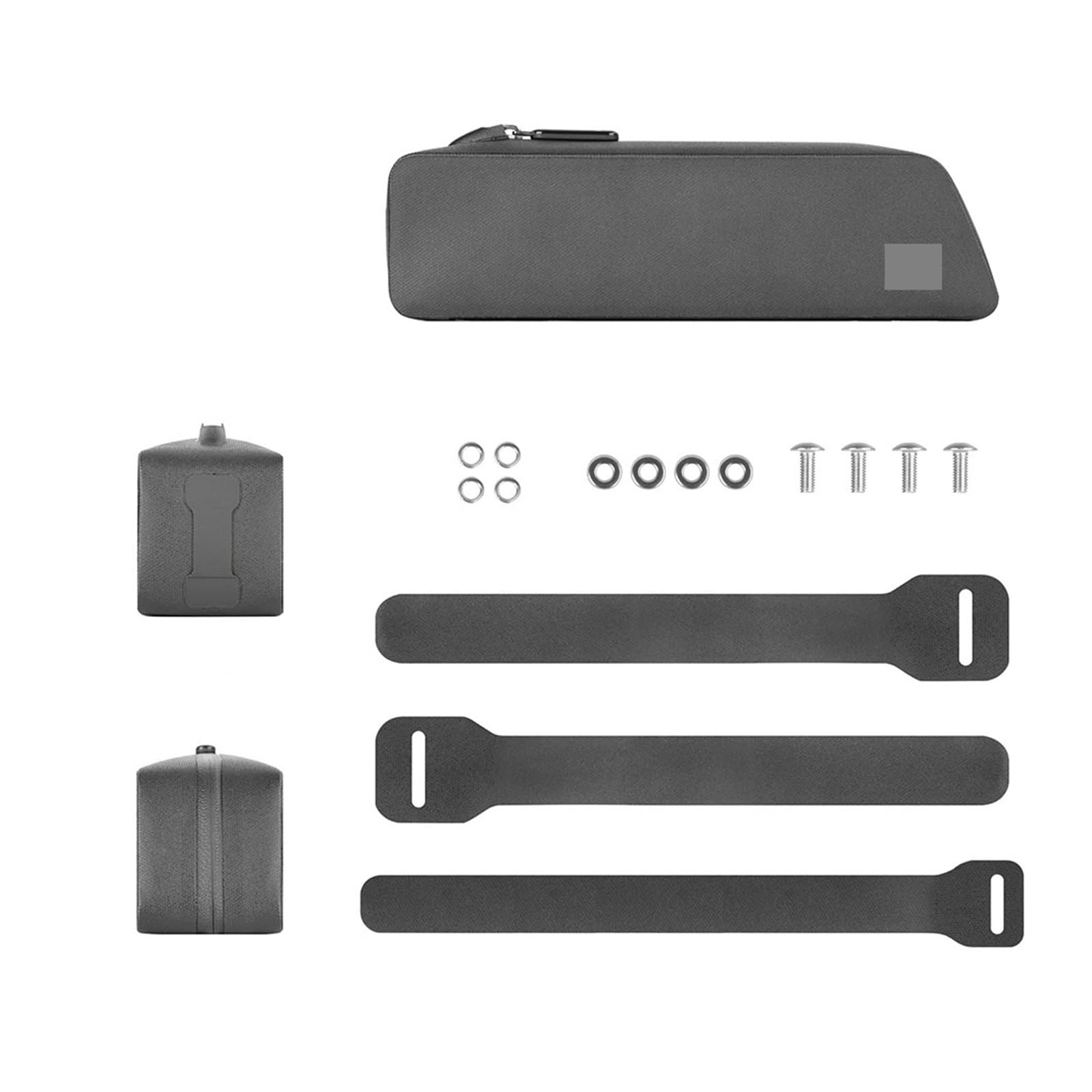 Bolsa for Tubo Superior de Bicicleta, Caja Parachoques Delantero Impermeable con Tornillo y Correa sujeción, Compatible conducción Urbana Carreras(Top Tube Bag-Black)