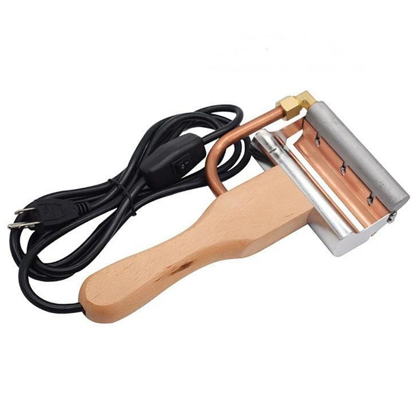 Fcttcd Electric Honey Uncapping Knife, Wooden Handle Honeycomb Wax Capping Scraper Cutter, Honey Harvest Extraction Tool For Small Apiaries & Commercial Beekeepers