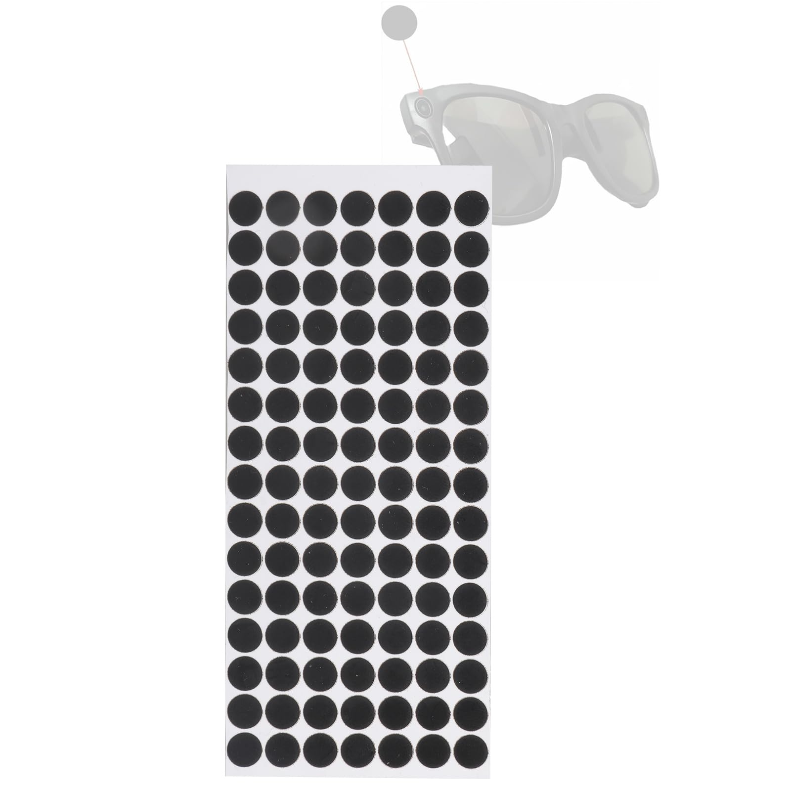 Adesivo universale per blocco della luce a LED per occhiali Protezione antiriflesso 5 mm 6 mm Dimensioni Costruzione in plastica Copertura per la luce per occhiali universalmente intelligente